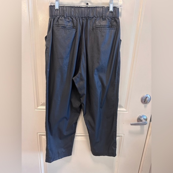 Silence +Noise Damian Coated Cropped Black Pant , size Medium - Picture 10 of 14